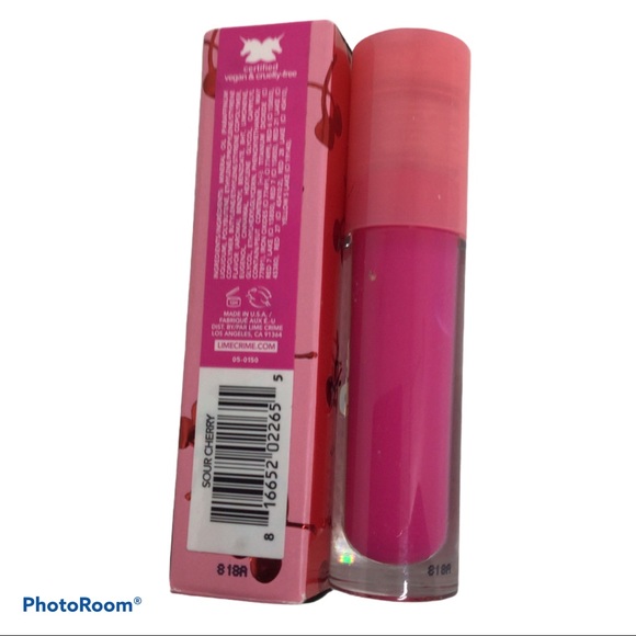 Lime Crime Wet Cherry Ultra Gloss SOUR CHERRY new - Picture 6 of 9